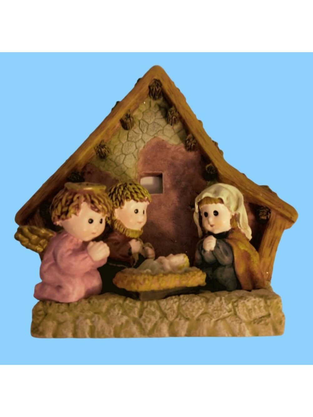 Nativity Manger Baby Jesus Mary Joseph Juvenile Christmas Small